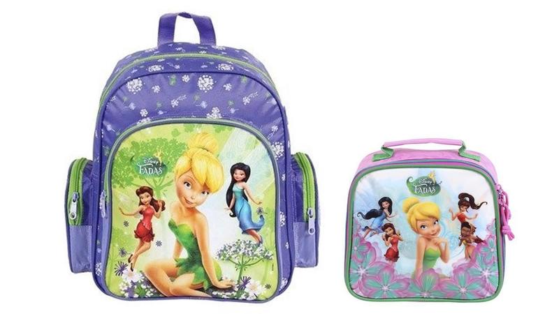 Imagem de Kit Escolar Fadas Tinker Bell Mochila De Costas + Lancheira