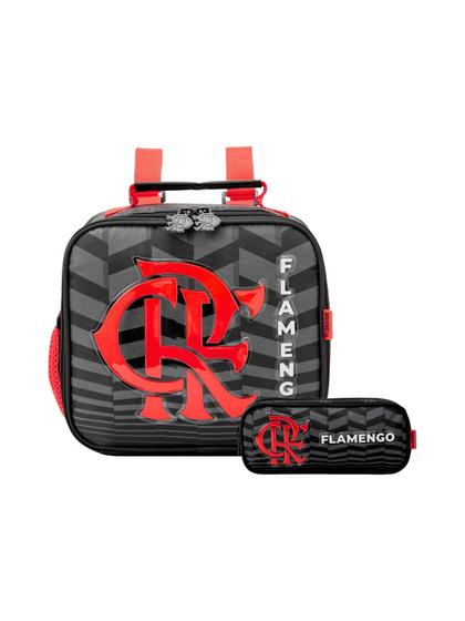 Imagem de Kit Escolar Lancheira Térmica + Estojo Triplo Flamengo