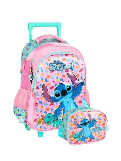 Imagem de Kit Escolar Lilo Stitch Mochila + Lancheira Termica