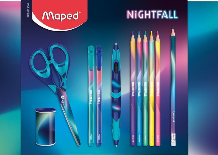 Imagem de Kit escolar Maped nightfall com 11 unidades