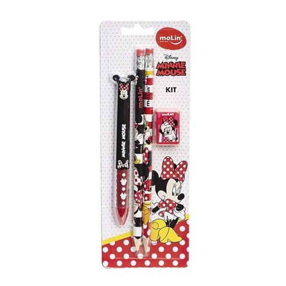 Imagem de Kit Escolar Minnie Mouse Com Quatro Itens  - Molin 22326