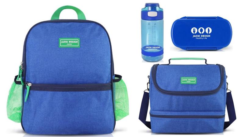 Imagem de Kit Escolar Mochila Bolsa Térmica Marmita Infantil Júnior