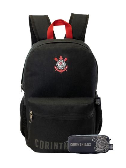 Imagem de Kit Escolar Mochila De Costas + Estojo Corinthians