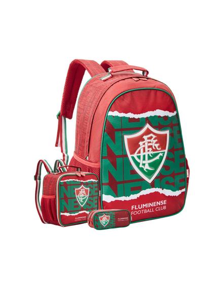 Imagem de Kit Escolar Mochila De Costas+Lancheira+Estojo Fluminense