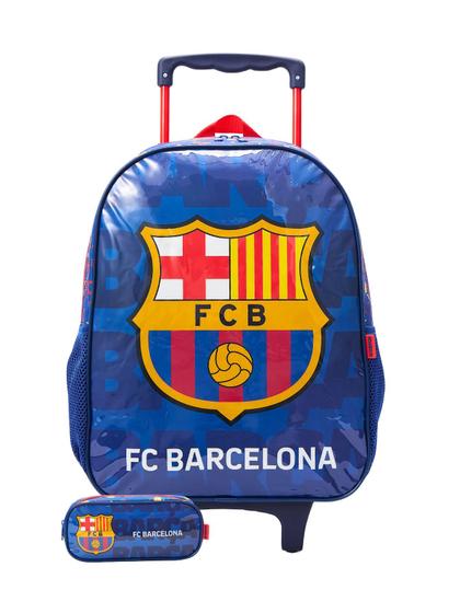 Imagem de Kit Escolar Mochila De Rodinha + Estojo Barcelona Oficial