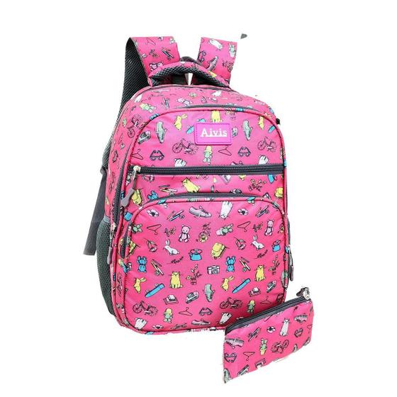 Imagem de Kit Escolar Mochila Usb E Estojo Conjunto Juvenil Ve21819