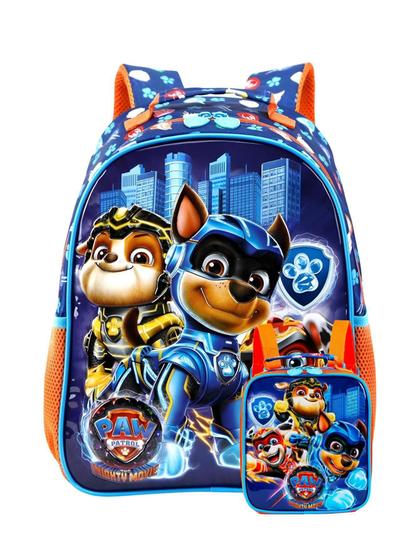 Imagem de Kit Escolar Paw Patrol Filme Mochila De Costas + Lancheira