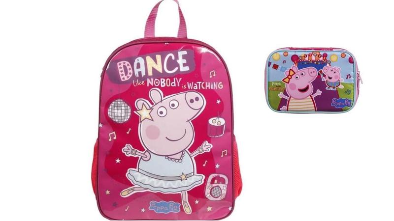 Imagem de Kit Escolar Peppa Pig Mochila De Costas + Necessair