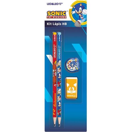 Imagem de Kit Escolar Sonic HB com 04 Peças Blister