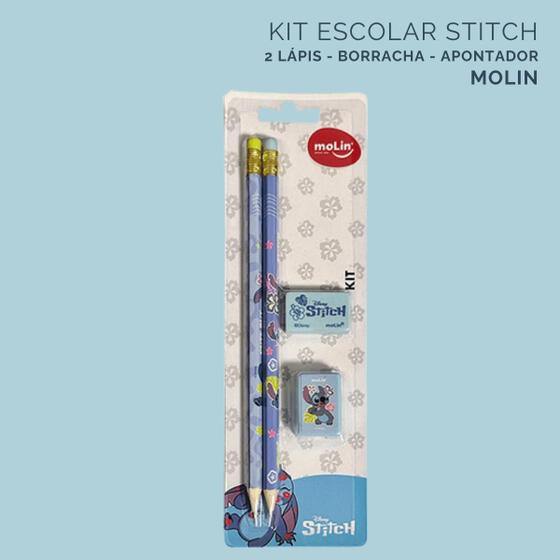 Imagem de Kit Escolar Stitch Blister 4 Itens - Molin