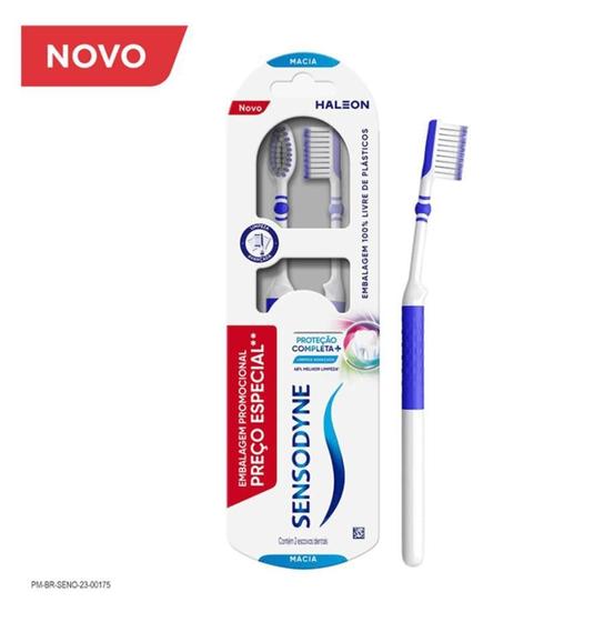 Imagem de Kit Escova De Dente Sensodyne Proteção Completa+ Macia 2 Uni