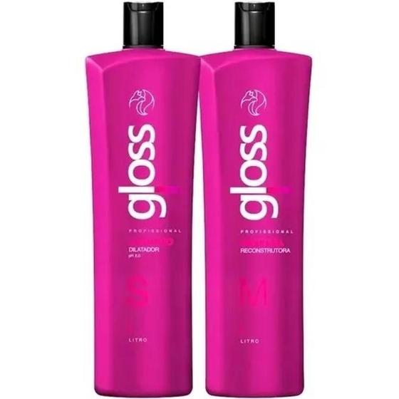 Imagem de Kit Escova Progressiva Fox Gloss 2X1L