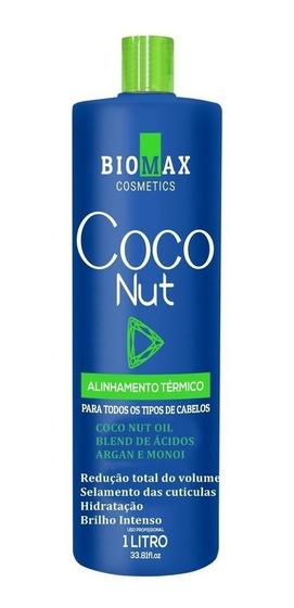 Imagem de Kit Escova Progressiva Máscara de Tratamento Alisamento Capilar Biomax 1 Litro