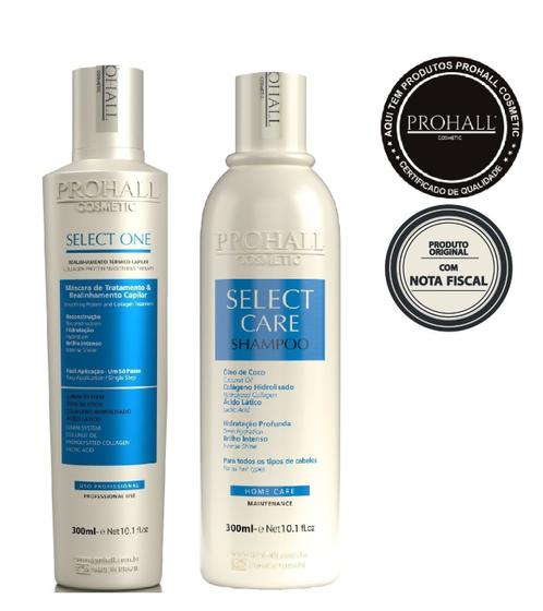 Imagem de Kit Escova Progressiva Select One + Shampoo Home Care 300ml