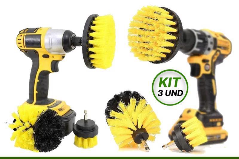 Kit Escova Rotativa Furadeira Parafusadeira Limpeza Pesada Menor preço em Kit Escova Rotativa Furadeira Parafusadeira Limpeza Pesada