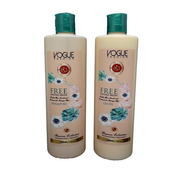 Imagem de Kit Escovas Orgânica Free Natural Brush Vogue 500ml