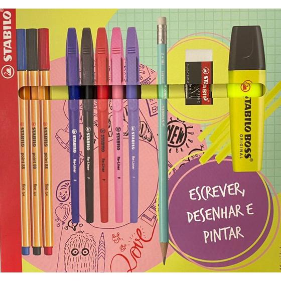 Imagem de Kit Escrever Desenhar e Pintar 11 Unidades - Stabilo