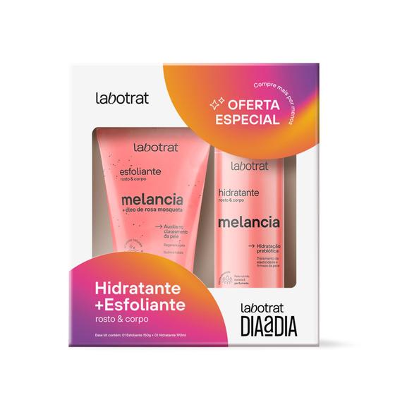 Imagem de Kit Esfoliante e Hidratante Corporal Dia a Dia Melancia Labotrat