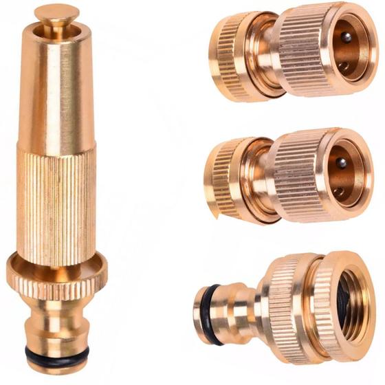 Kit Esguicho Mangueira Jardim Torneira Com Engate Rápido Conector Resistente 4 Peças Menor preço em Kit Esguicho Mangueira Jardim Torneira Com Engate Rápido Conector Resistente 4 Peças