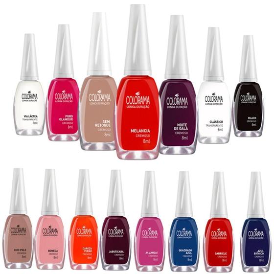Imagem de Kit Esmalte Colorama com 30 Cores Diferentes.