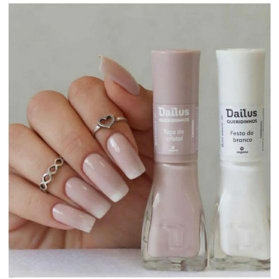 Imagem de Kit Esmalte Dailus Taça De Cristal E Festa Do Branco