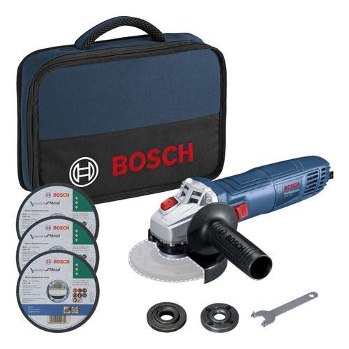 Imagem de Kit Esmerilhadeira Bosch Gws 700 710w Bolsa E 3 Discos 220v