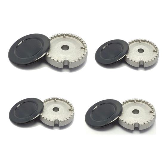 Kit Espalhador E Queimador Fogão Brastemp/Consul 4 Bocas Menor preço em Kit Espalhador E Queimador Fogão Brastemp/Consul 4 Bocas