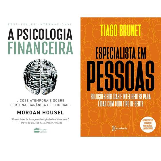 Imagem de Kit Especialista Em Pessoas E A Psicologia Financeira - Kit de Livros