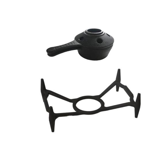 Kit Espiriteira Concentrador, Regulador E Suporte P/ Réchaud Ferro Fundido - Panela Mineira Imagem de Kit Espiriteira Concentrador, Regulador E Suporte P/ Réchaud Ferro Fundido - Panela Mineira