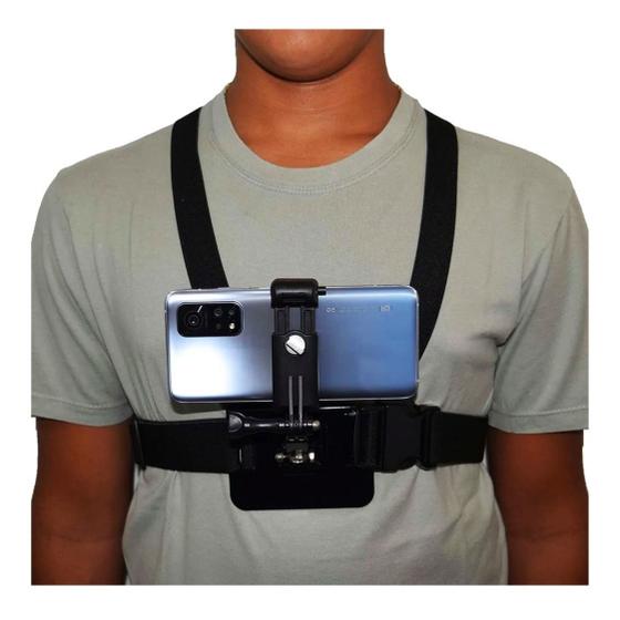 Imagem de Kit Esportivo Suporte Celular Smartphone + Suporte Peito