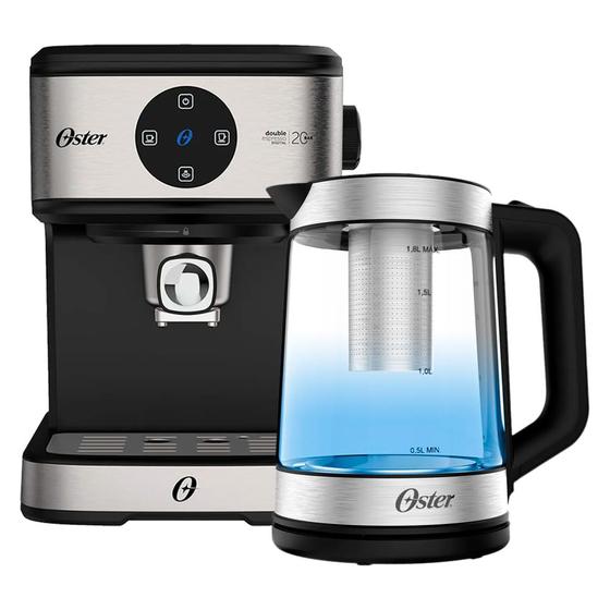 Imagem de Kit Espresso Oster - Cafeteira Double e Chaleira Tea