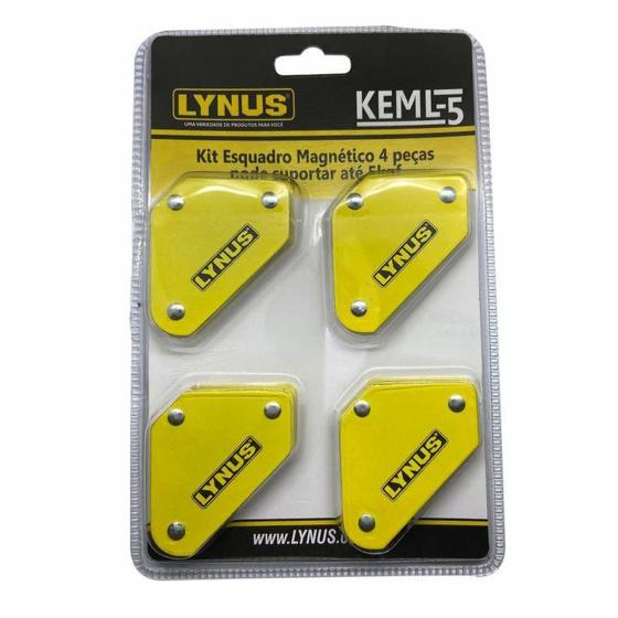 Imagem de Kit Esquadro Magnetico Lynus 5Kgf Keml-5