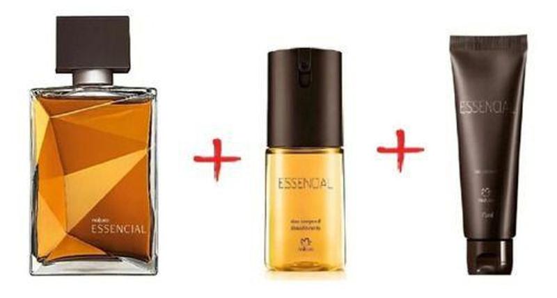 Kit Essencial Masculino 100ml + Balm Pós Barba + Deo - Item Novo Menor preço em Kit Essencial Masculino 100ml + Balm Pós Barba + Deo - Item Novo