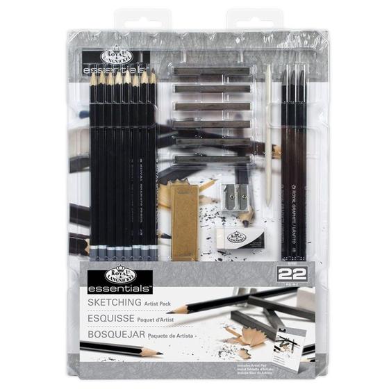 Imagem de Kit Essentials Sketching C/22 Pcs Rd582 - ROYAL & LANGNICKEL
