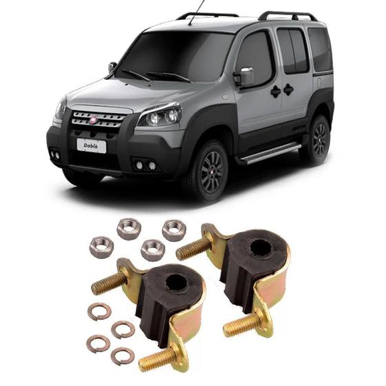 Imagem de Kit Estabilizador Fiat Doblo DianteiroCentral 2001 Até 2021 23MM - O Par