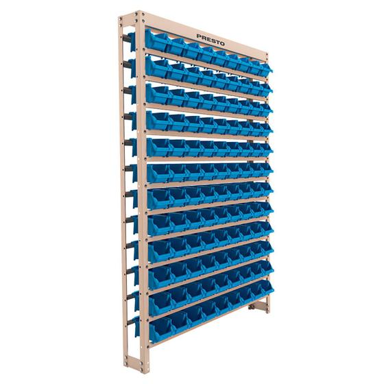 Kit Estante Gaveteiro Organizador 108/3 Azul Presto 93006 Menor preço em Kit Estante Gaveteiro Organizador 108/3 Azul Presto 93006