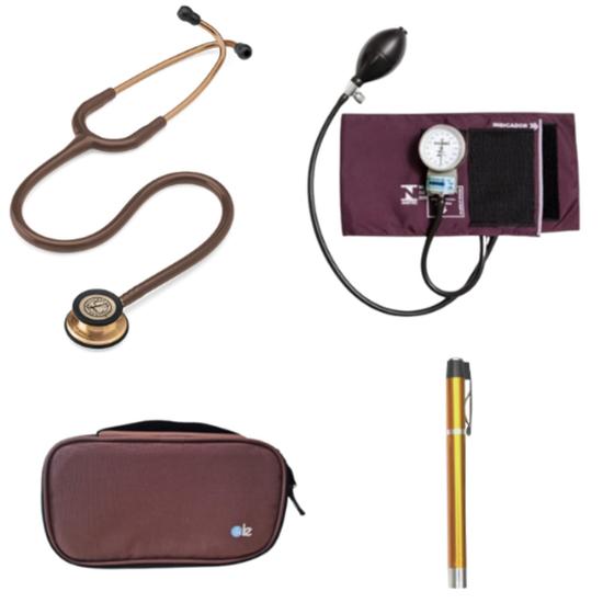 Imagem de Kit Estetoscopio Littmann + esfigmo + case + Laterna - Cores Variadas