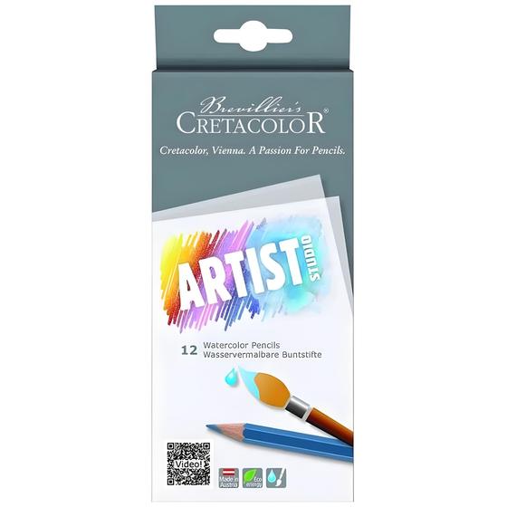 Imagem de Kit Estojo 12 Lápis Aquarelável Cretacolor Artist Studio 