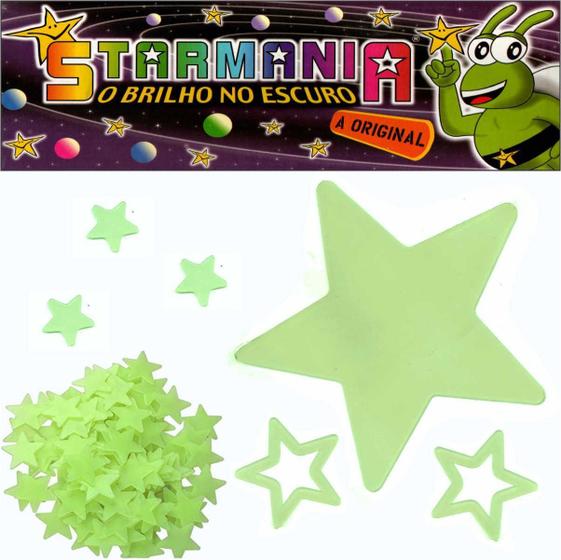 Imagem de Kit Estrela Grande Brilha Escuro Fluorescente Neon 103 Starm