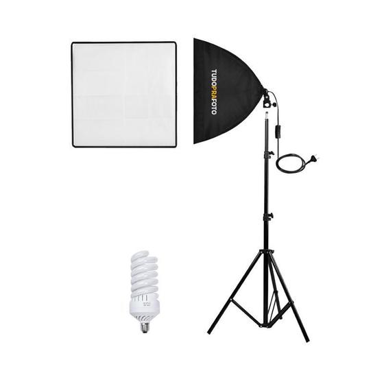 Imagem de Kit Estúdio Iluminação Júpiter 50X50 Tudoprafoto 3 Pçs 220V