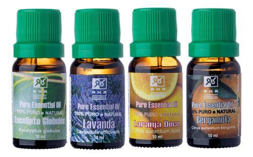 Imagem de Kit Eucalipto Glo. + Lavanda + Laranja Doce + Bergamota 10ml