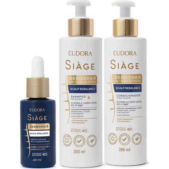 Imagem de Kit Eudora Siàge Anticaspa Scalp Rebalance Completo