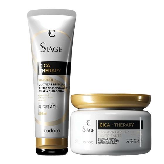 Imagem de Kit Eudora Siáge Cica-Therapy Shampoo 250ml + Máscara 250g