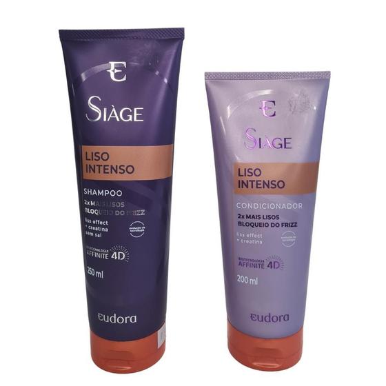 Imagem de Kit Eudora Siage Liso Intenso Shampoo + Condicionador