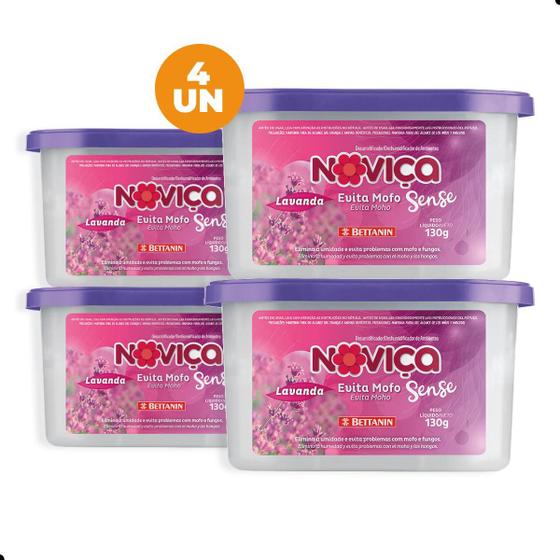 Imagem de Kit Evita Mofo Noviça Sense Lavanda 130g 4 Unidades