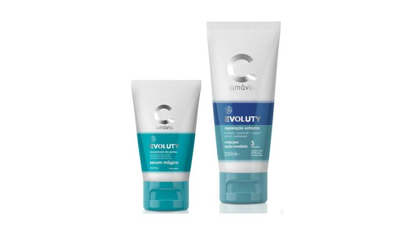 Imagem de kit evoluty serum mágico + máscara 3 minutos amávia