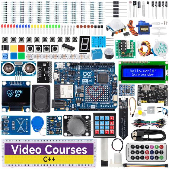 Imagem de Kit Explorer SunFounder Elite com Arduino Uno R4 WiFi e Bluetooth