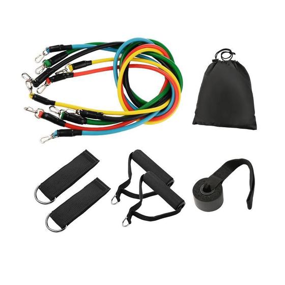 Kit Extensor Elástico Extensores 11 Peças Exercício - Getit Well Imagem de Kit Extensor Elástico Extensores 11 Peças Exercício