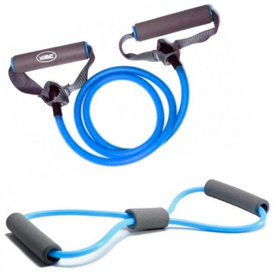 Imagem de Kit Extensor em Oito Forte + Extensor Uma Via Forte Azul  Liveup Sports 