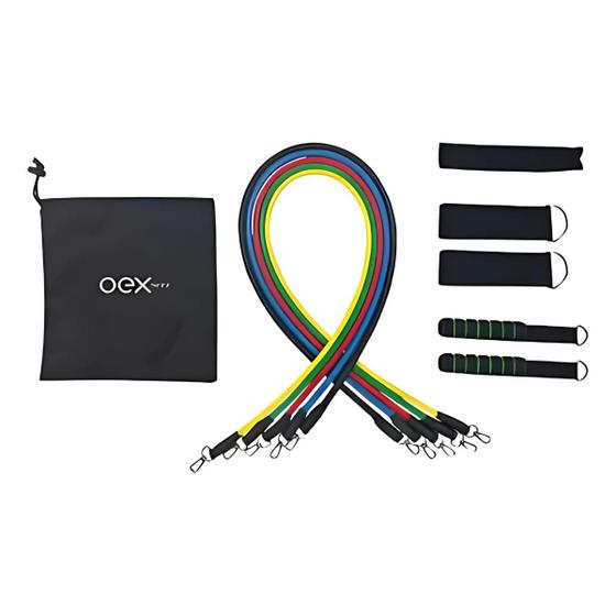Imagem de Kit Extensores Move Com 5 Niveis De Resistencia Km11 Preto